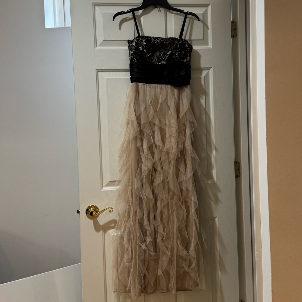 Roberta Bridal Black and Cream Gown